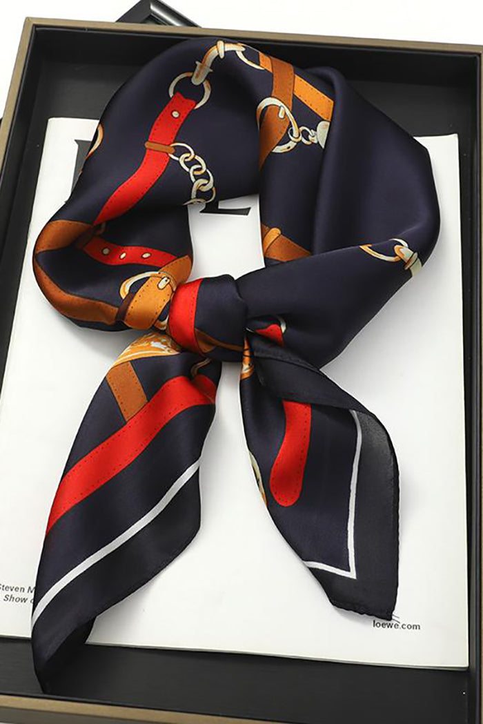 Classic Multi-Color Print Scarf