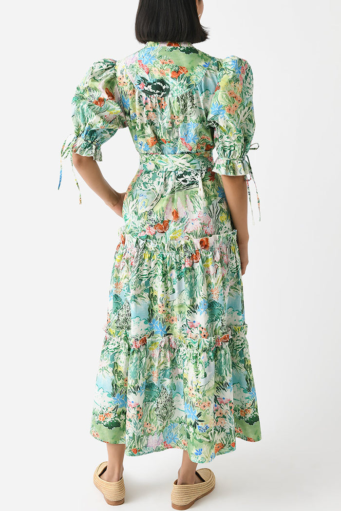 Puff Sleeve Floral Dress