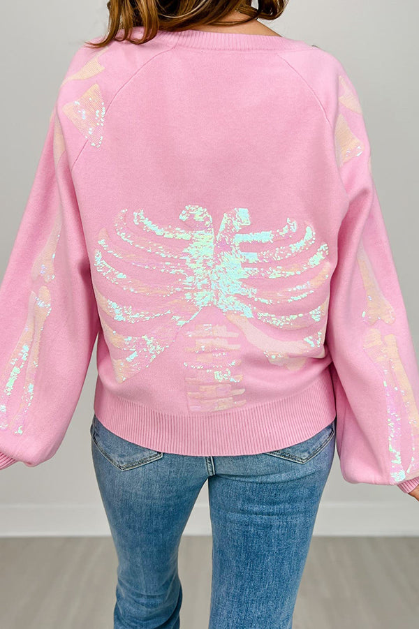 Skeleton Button-Up Cardigan