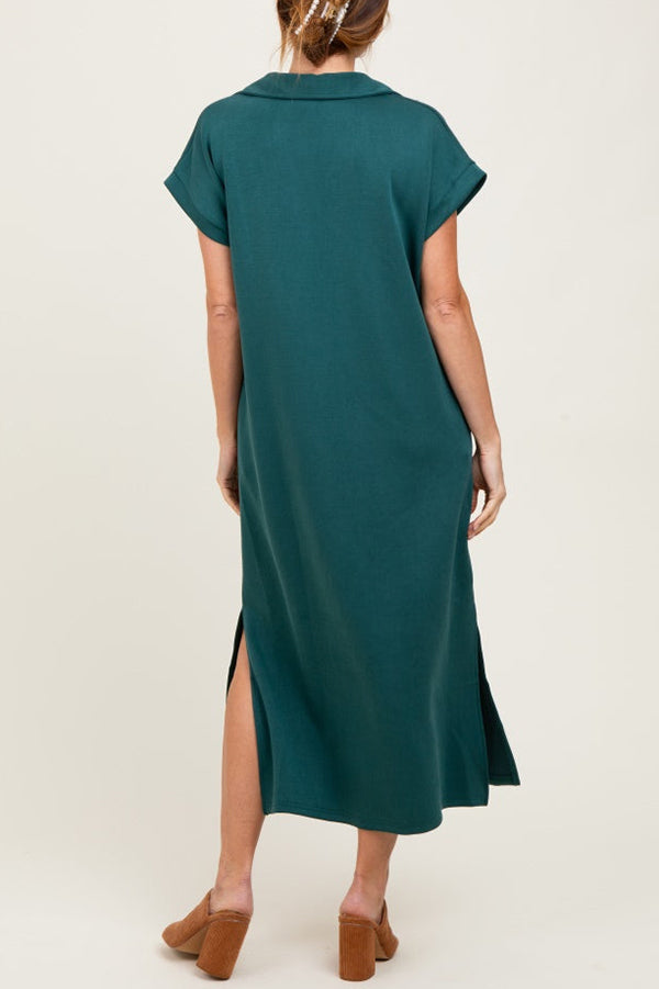 Casual Solid Color Maxi Dress