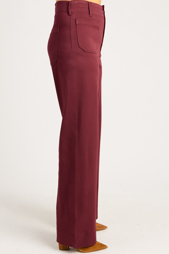 Patch Pocket Wide Leg Pants