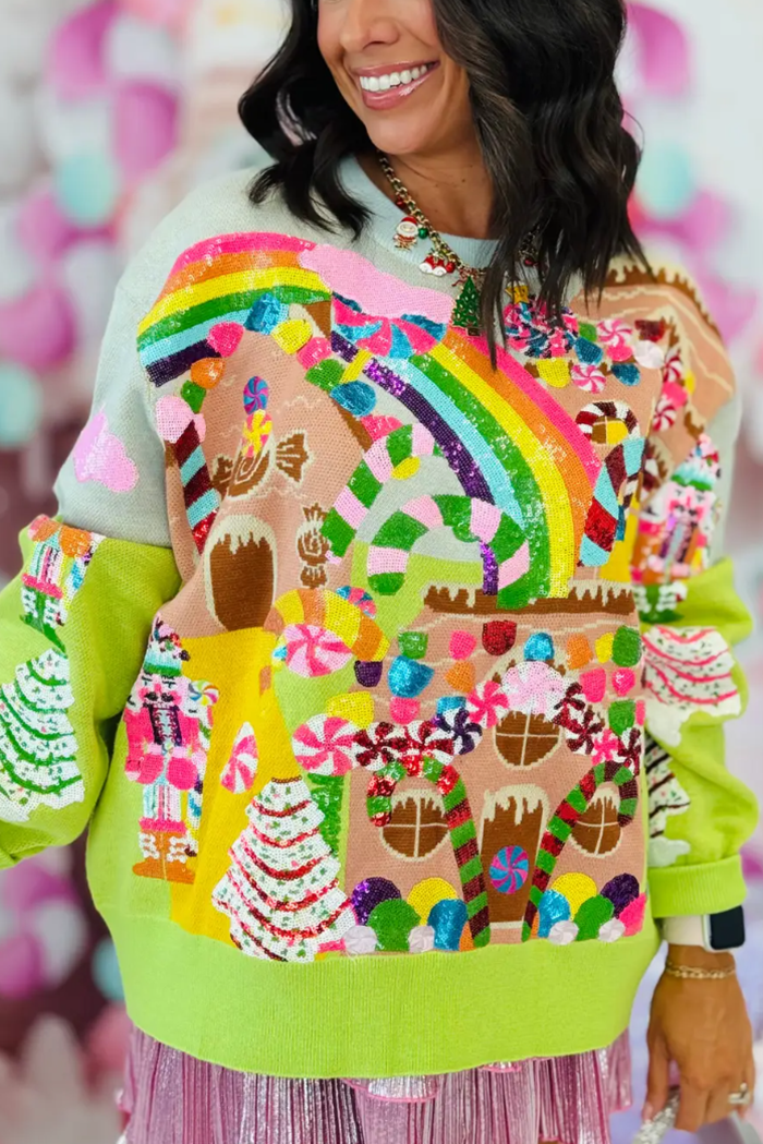 Christmas Candyland Knit Sweater