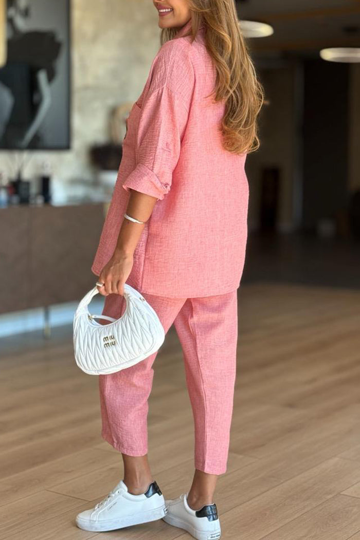 Casual Two-Piece Shirt Set