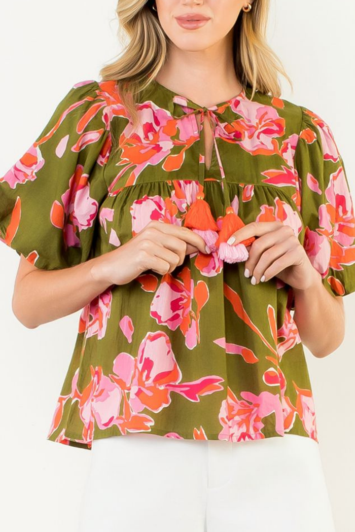 Casual Bold Printed Top