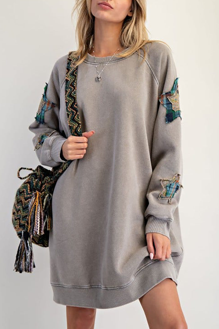 Casual Star Patch Dress