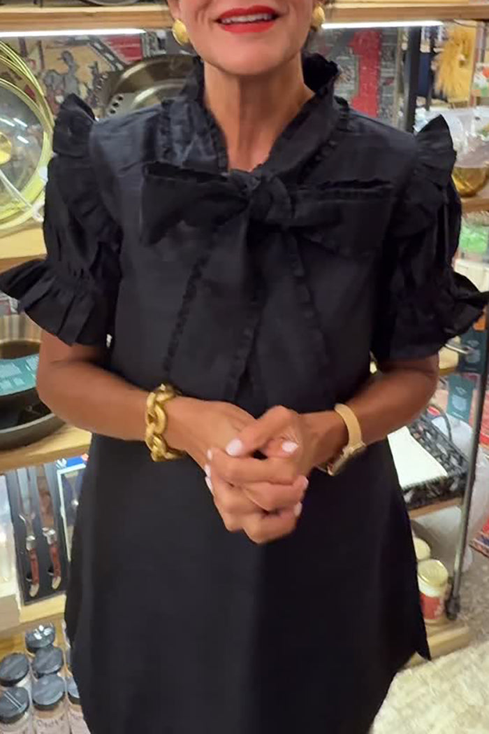 Casual Ruffles Sleeve Dress