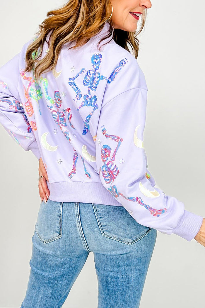 Casual Dancing Skeleton Sweatshirt