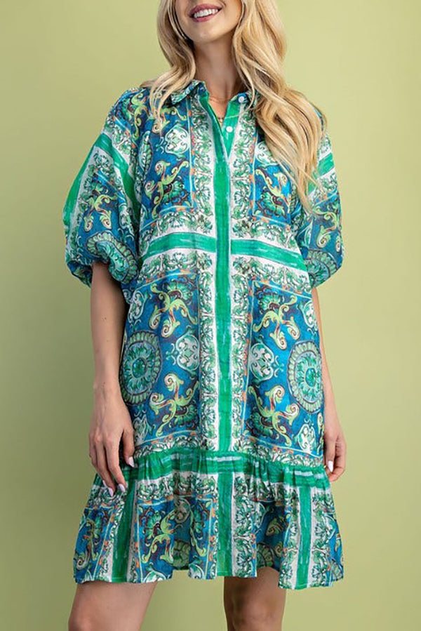 Casual Bold Print Dress