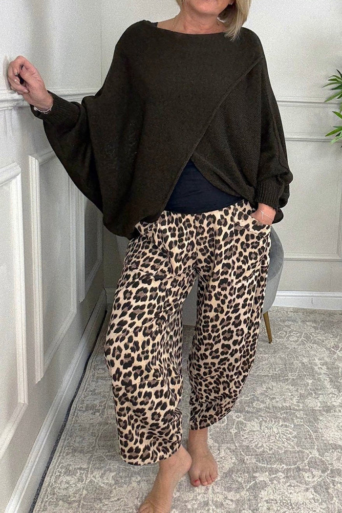 Batwing Drape Knit Jumper