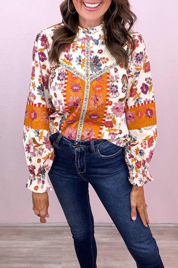 Exclusive Style Floral Border Top