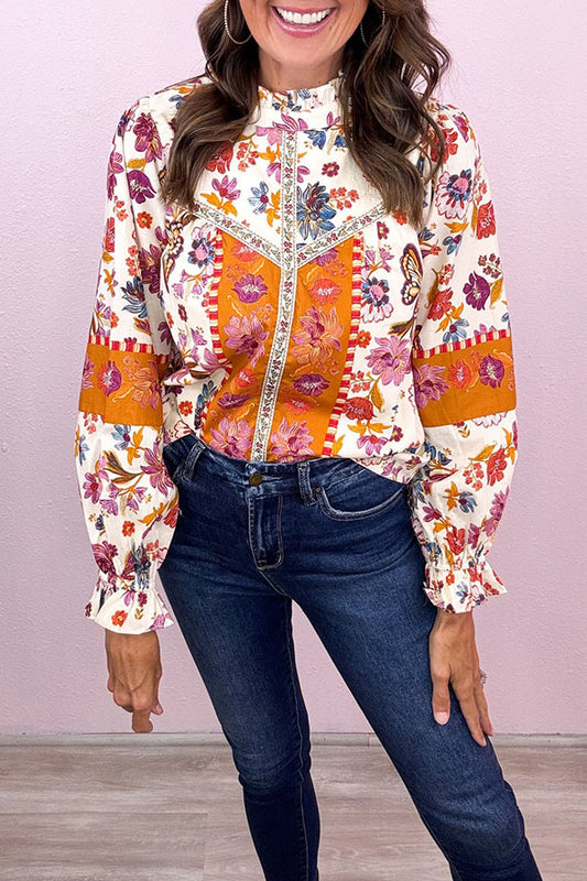 Exclusive Style Floral Border Top