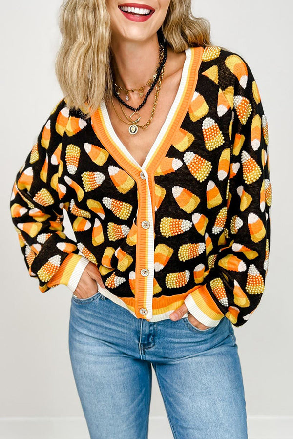 Pearl Candy Corn Cardigan