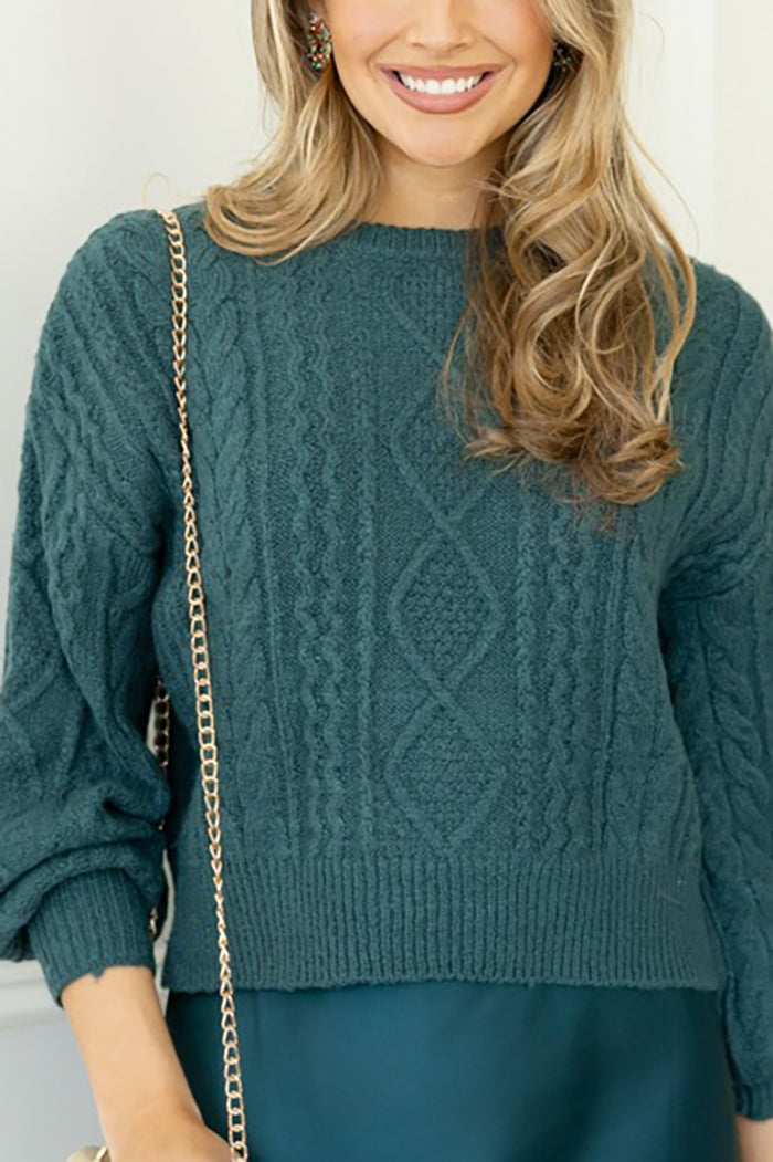 Casual Cable-Knit Sweater