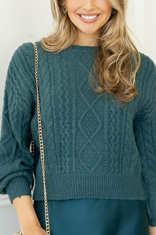 Casual Cable-Knit Sweater