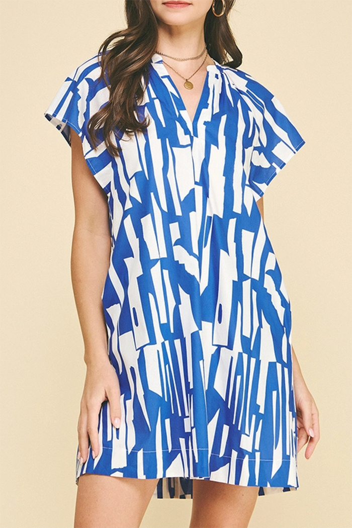 Block Stripe Pocket Dress