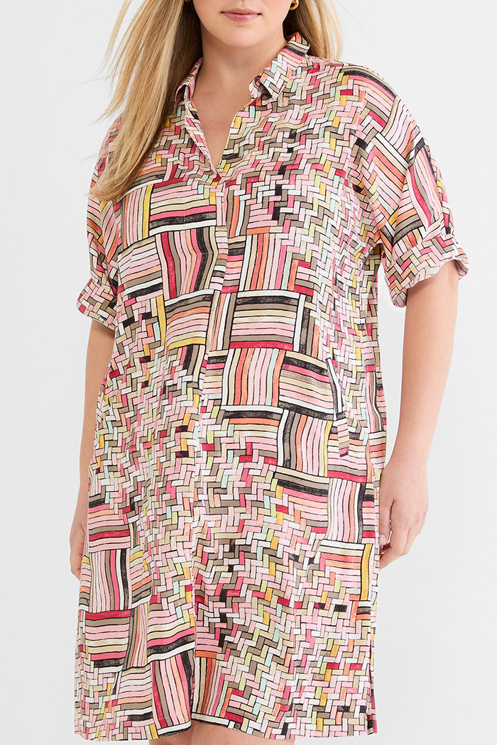 Casual Colorweave Pocket Dress