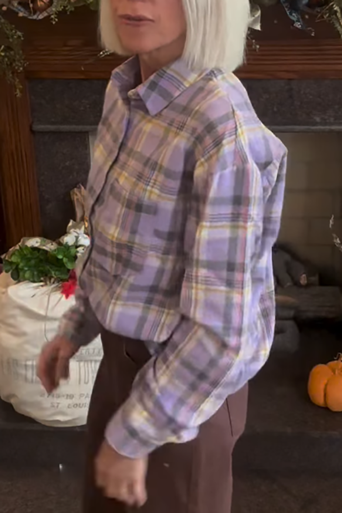 Casual Checkered Pocket Dress