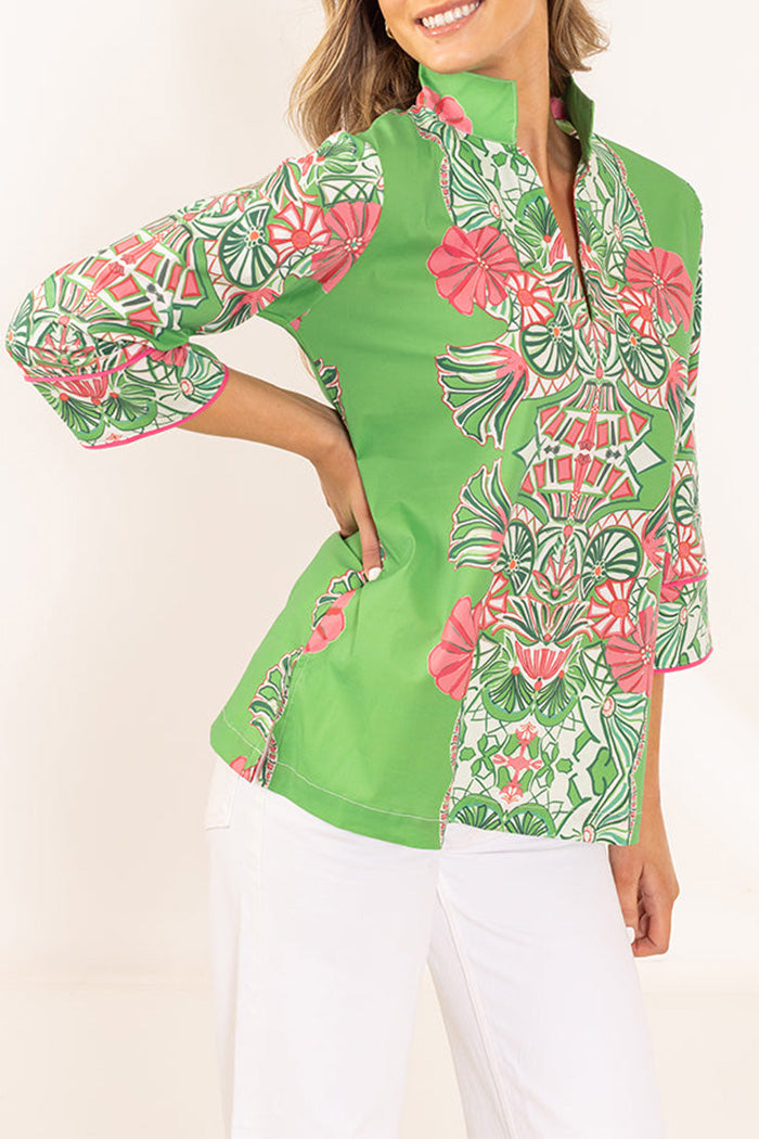 Floral Print 3/4 Sleeve Top