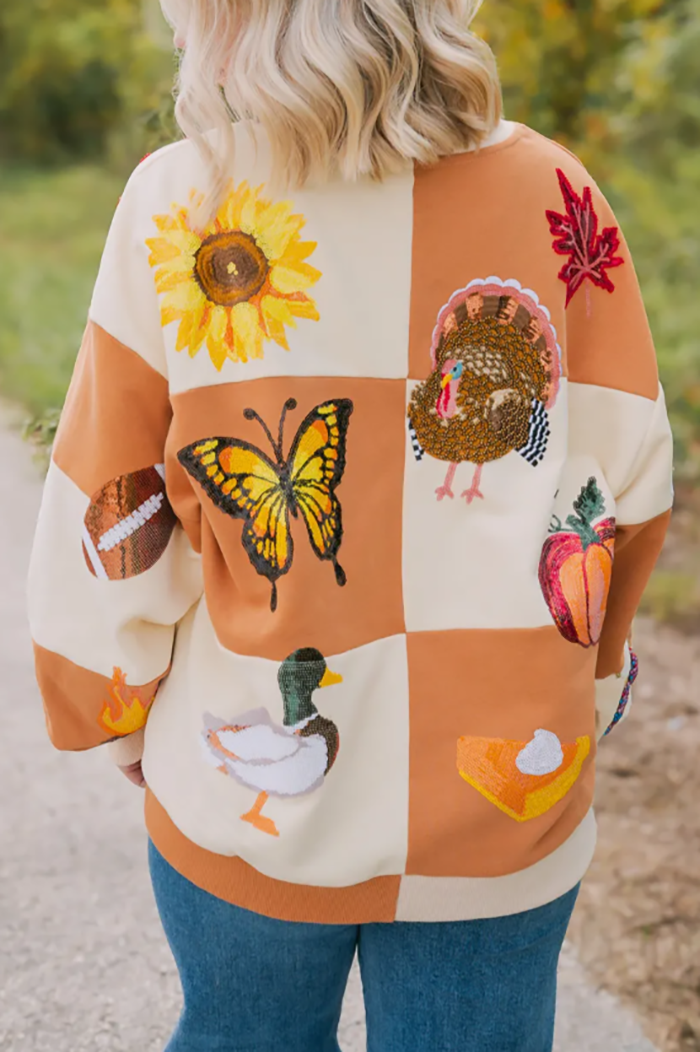 Casual Bold Printed Sweatshirt