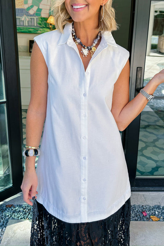 In The Moment Lace Shirt Dress