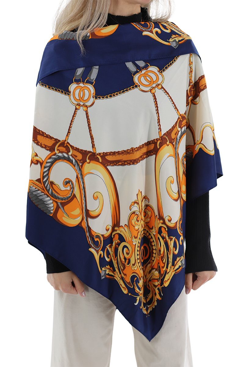 Casual Floral Print Poncho