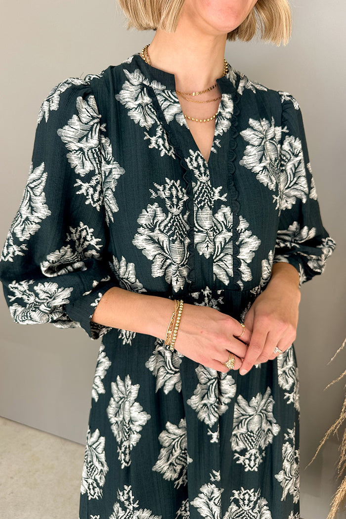 Casual Retro Printed Dress