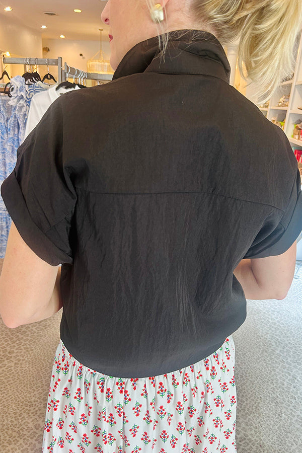 Casual Button Front Pocket Shirt