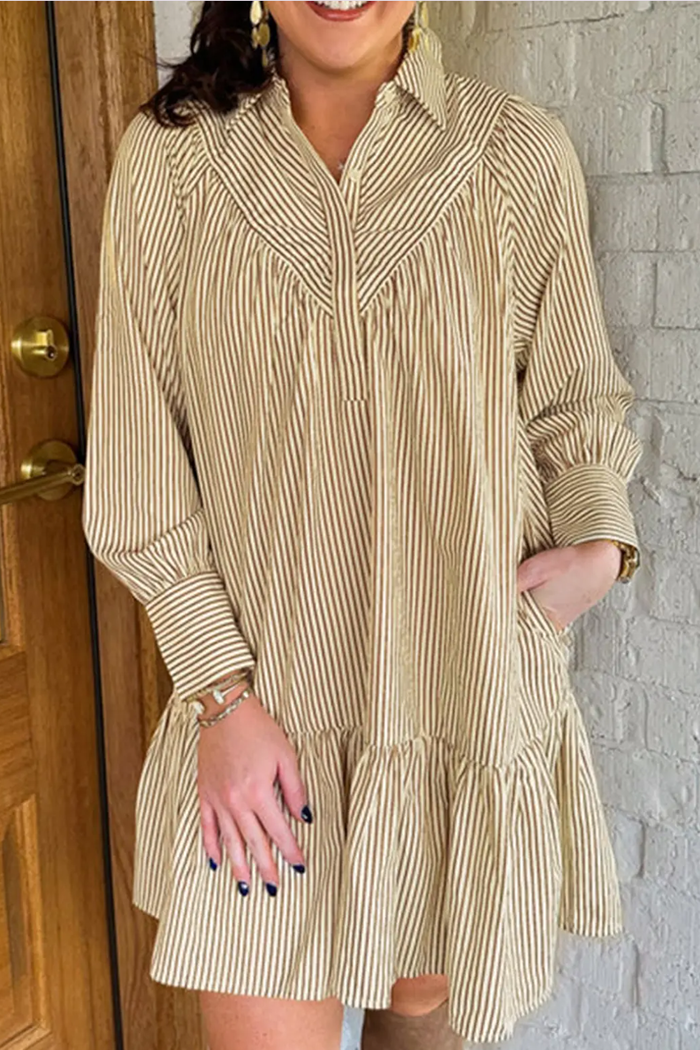 Stripe Drop Waist Dress