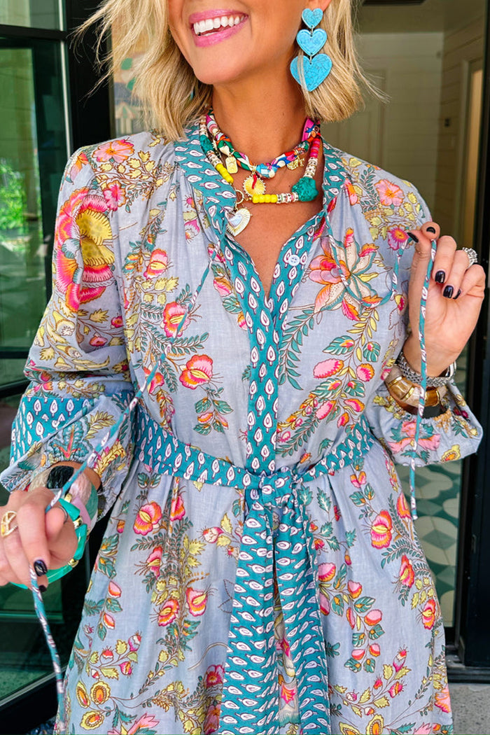 Casual Floral Pattern Dress