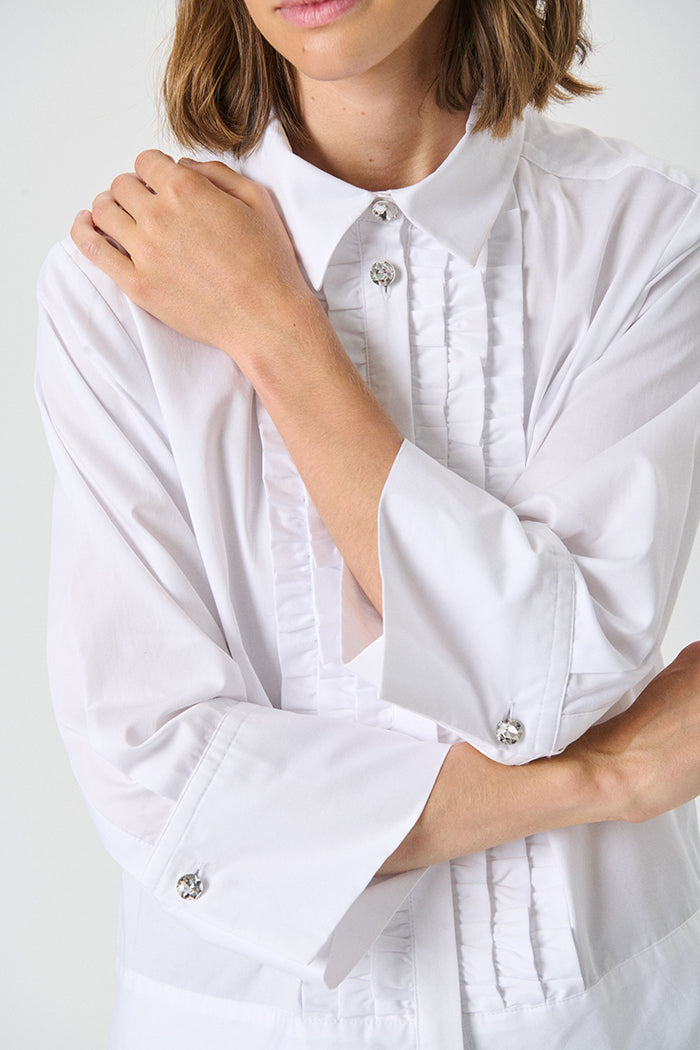 Casual Bright White Shirt
