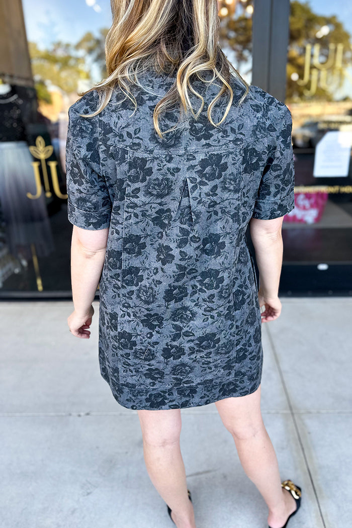 Rosie Denim Pocket Mini Dress