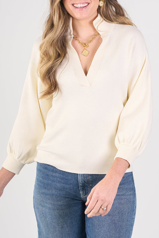 Classic Stand Collar Top
