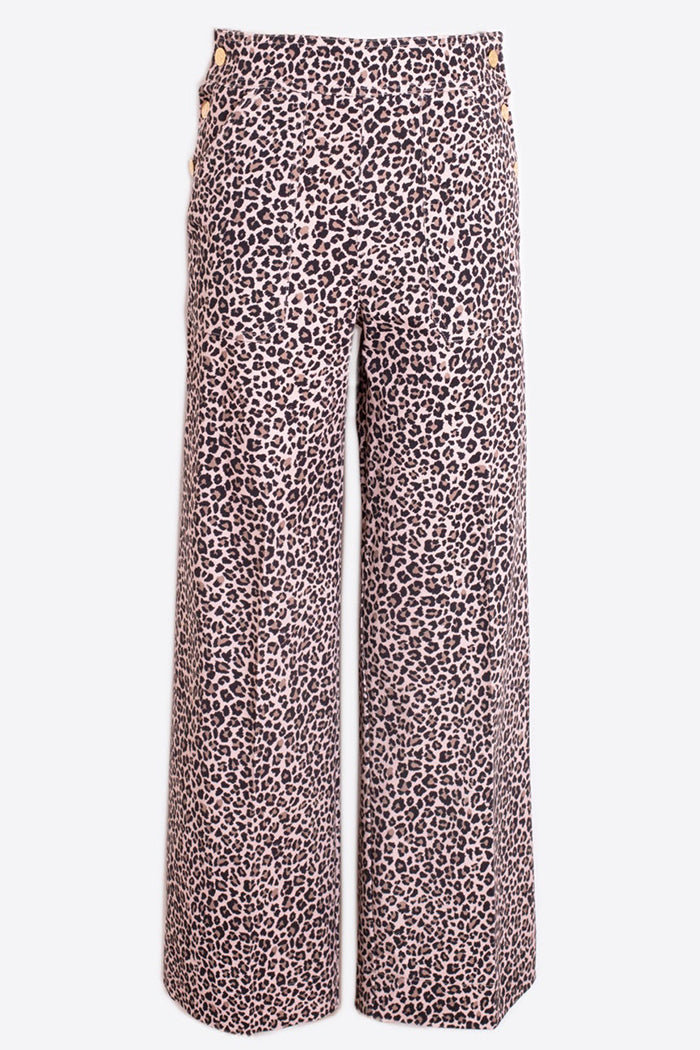 Casual Cheetah Print Pant