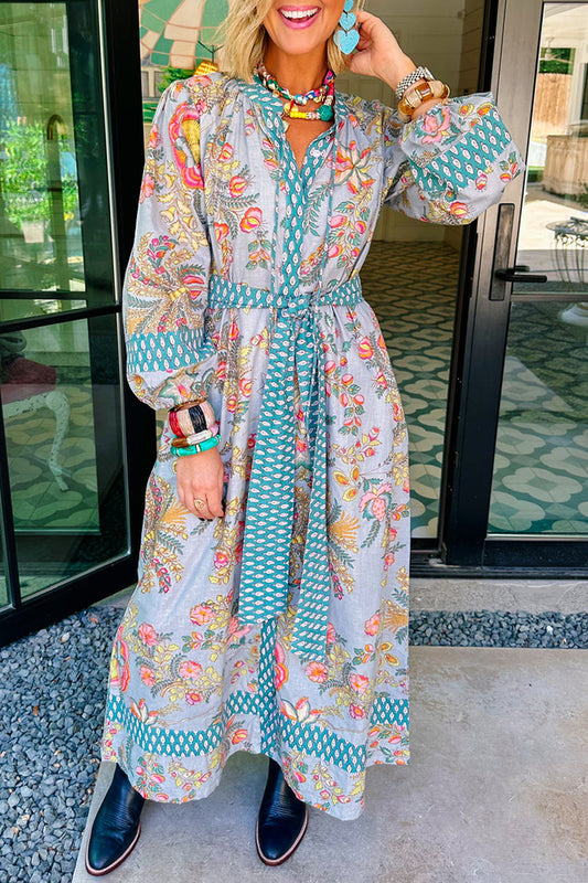Casual Floral Pattern Dress