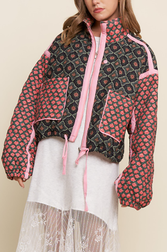 Casual Quilted Pocket Jacket