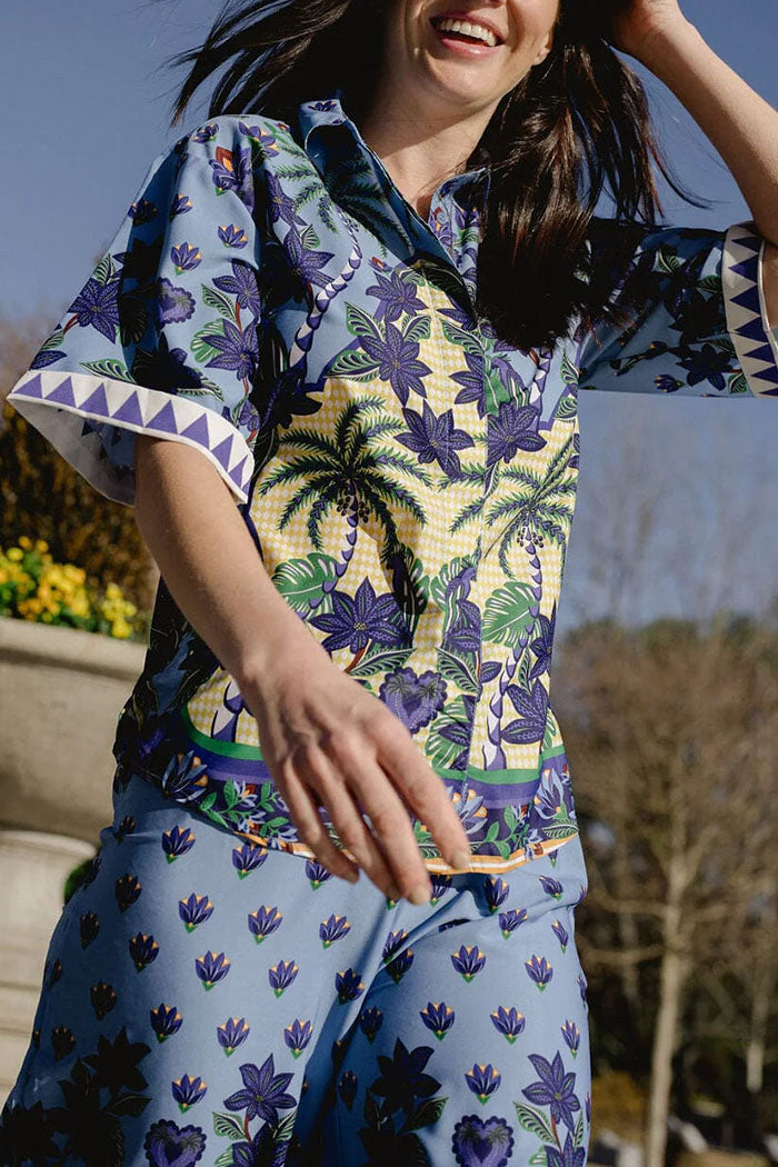 Casual Tropical Printed Set