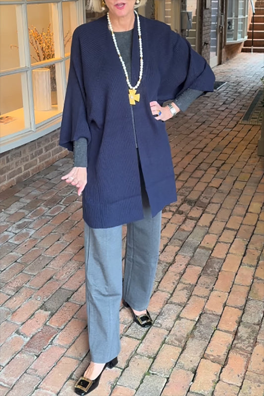 Solid Color Knitted Sweater