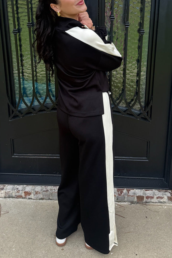 Athleisure V-Neck Pocket Set