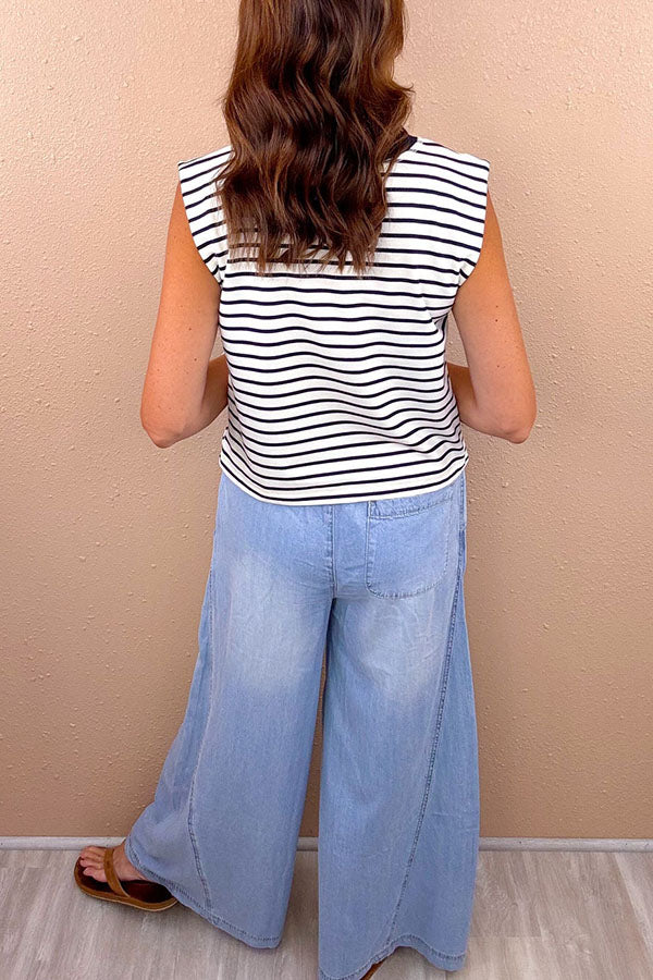 Washed Wide Leg Pants