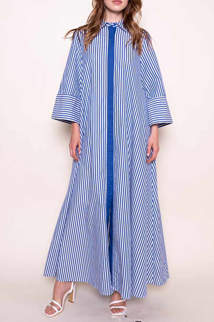 Casual Vertical Striped Dress