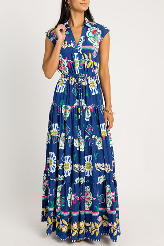 Casual Floral Sleeveless Dress