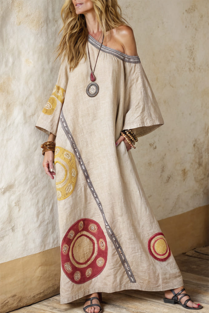 One Shoulder Pocket Maxi Dress