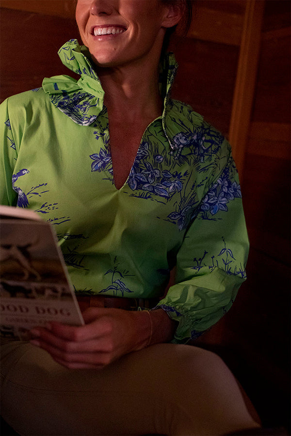 Double Ruffle Collar Top