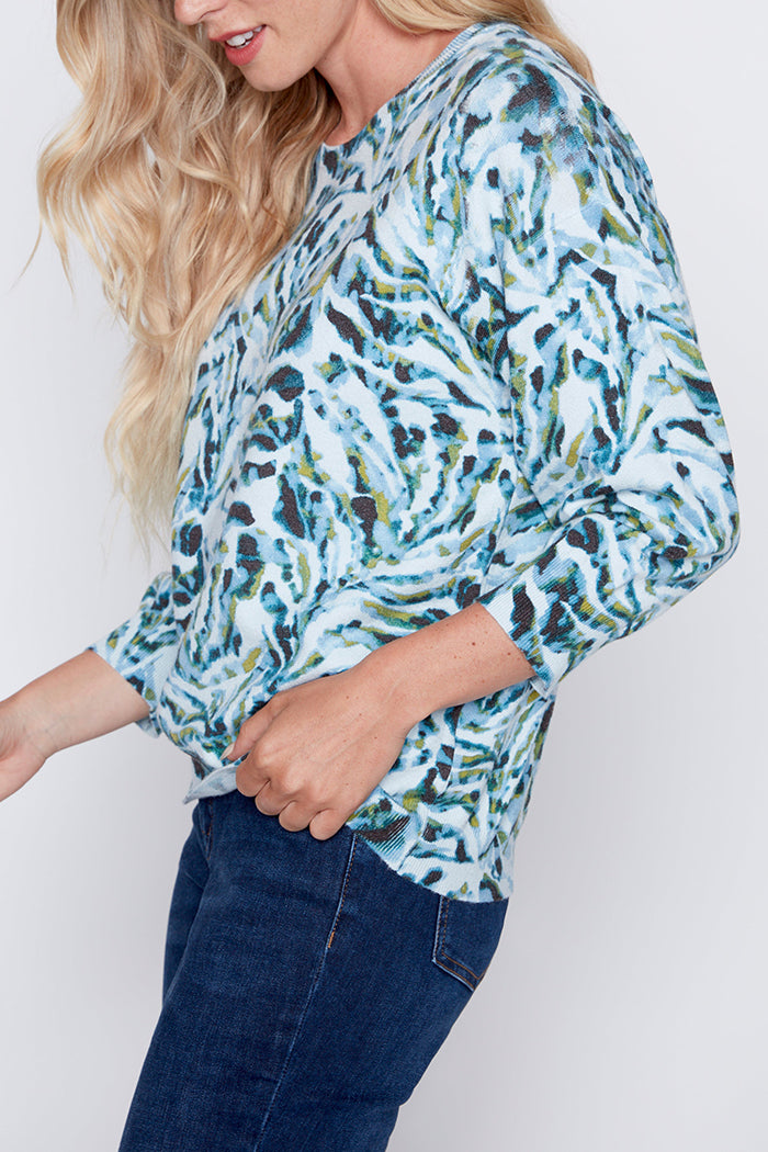 Soft Yarn 3/4 Sleeve Sweater