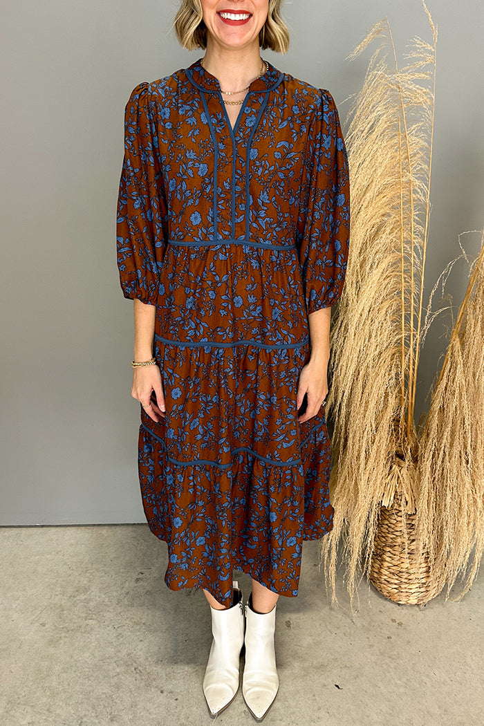 Casual Floral Pattern Dress