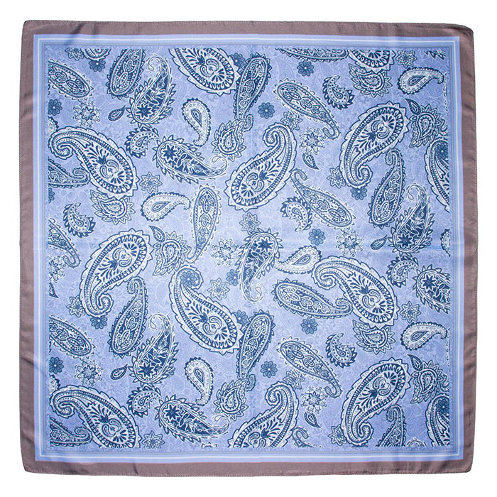 Blue Paisley Double-Sided Scarf
