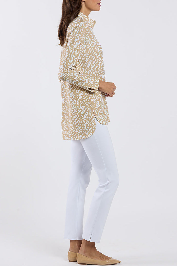 Beige Spotted Popover Top