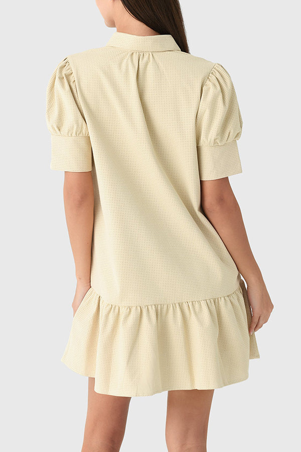 Casual Ruffles Hem Dress