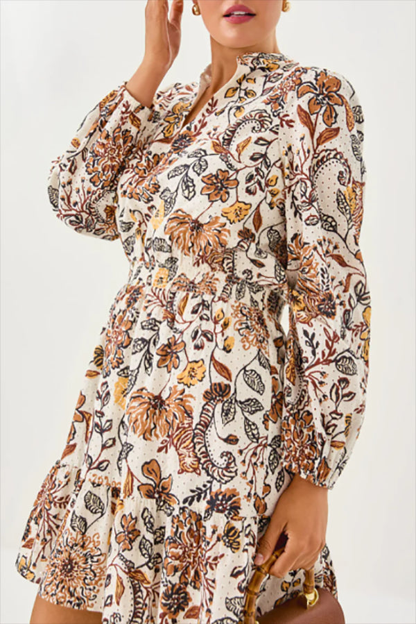 Casual Eyelet Floral Dress