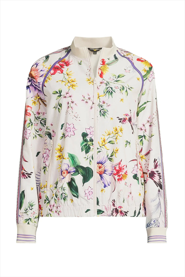 Casual Floral Zipper Jacket